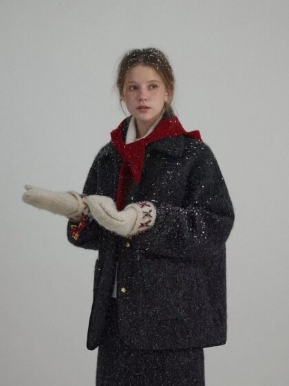 Wool Vintage Notched Lapel Coat