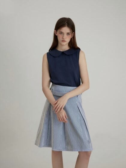 Short Soft Sleeveless T-Shirt for Girls