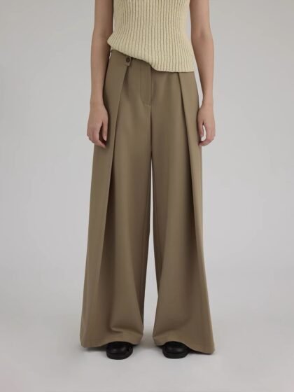 High-Waisted Floor-Length Versatile Casual Pants