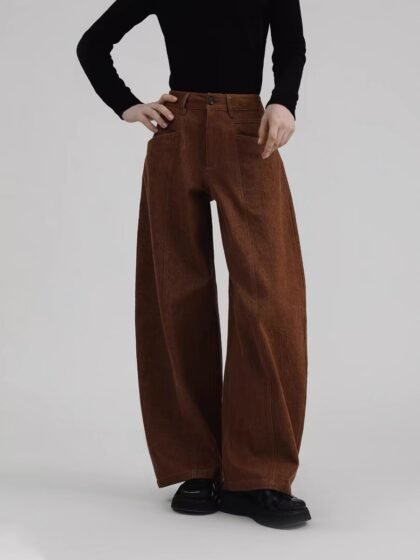 High-Waisted Relaxed Wide-Leg Jeans