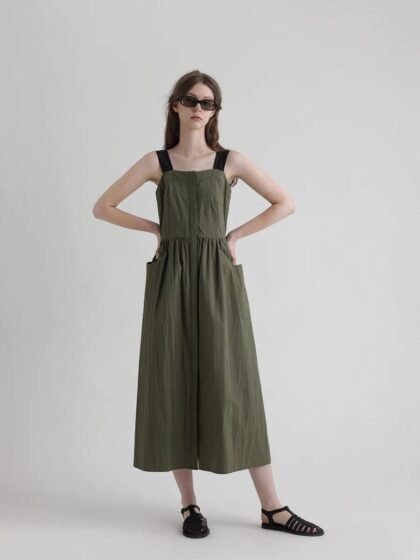 Vintage Color-Block Tank Dress