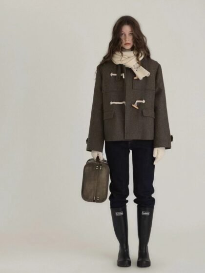 Vintage Toggle Button Short Coat