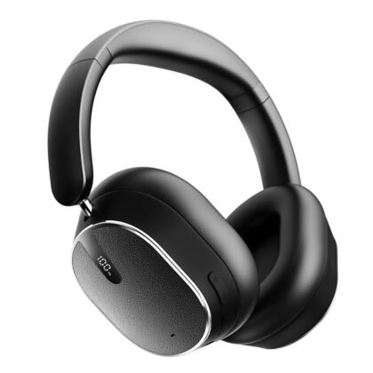 Over-Ear True Wireless Bluetooth Headphones with ANC Noise Cancellation & Battery Level Display